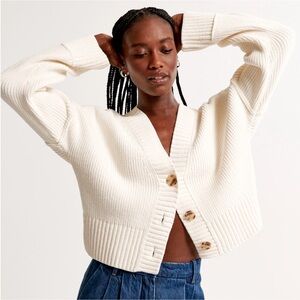 Abercrombie and Fitch Cropped Chenille Sweater